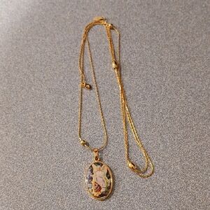 Alex And Ani Guardian Angel Pendant With Adjustable Gold Necklace